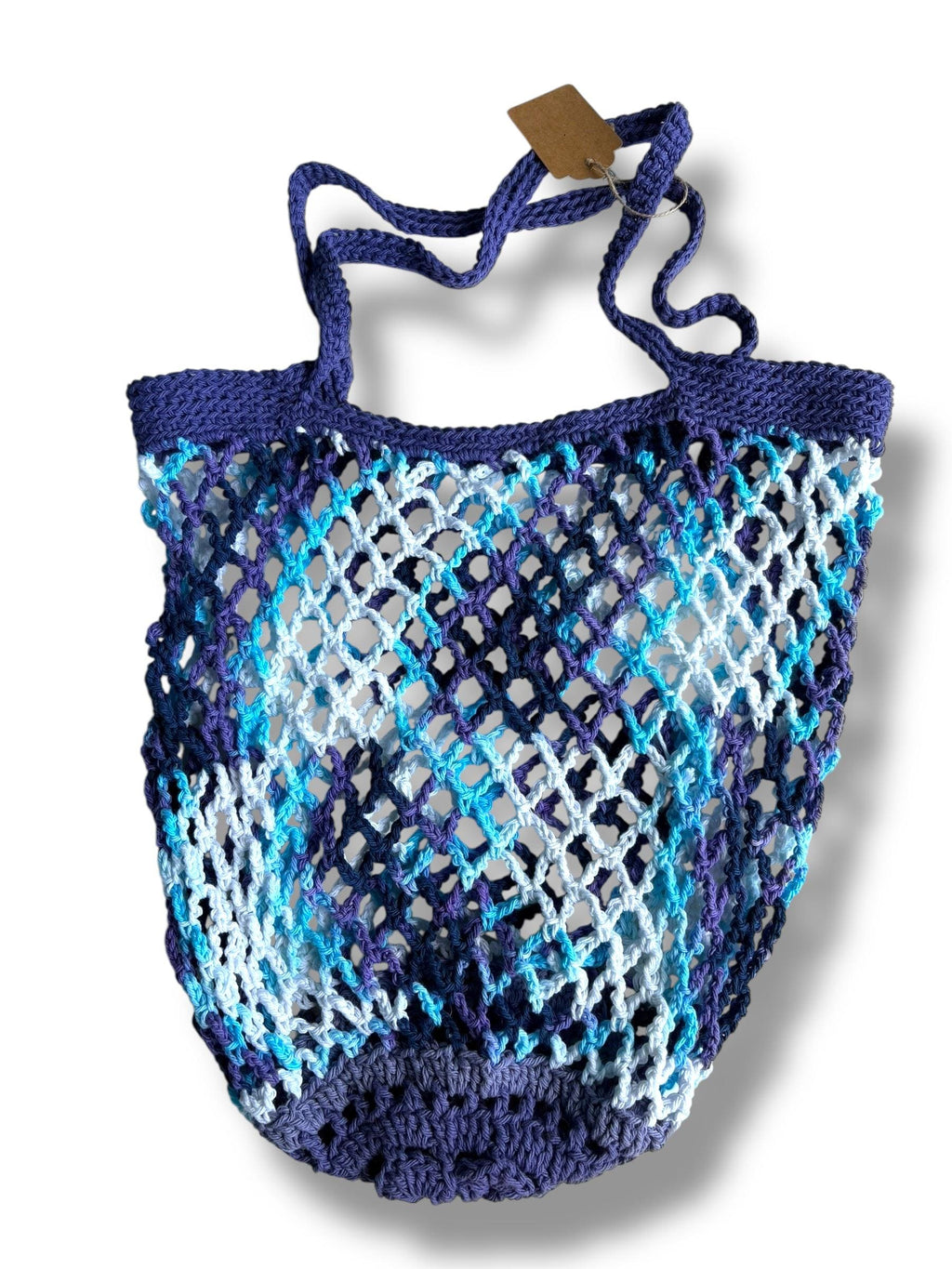 Cotton Market Bag with Flower Motif